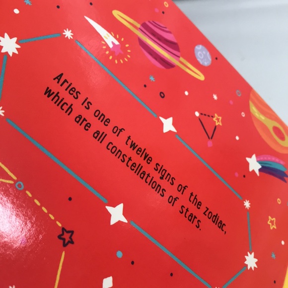 🌻4/$20 Aries Children’s Board Book Discovering Zodiac Signs Constellations New - Picture 7 of 9